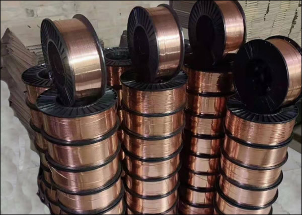 Coppper coated mild steel wire in spools DN 130mm
