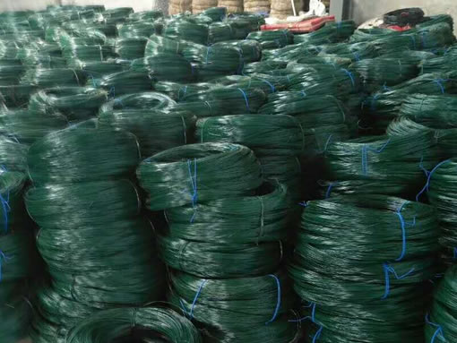 PVC coated galv. iron wire for garden tying